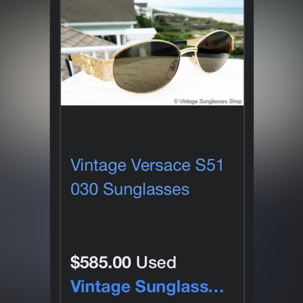 Gold vintage Versace glasses - Picture 4 of 4